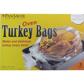 Oven bags, 2 PK Turkey/Ham 19 x 23.5 Inches 400Deg Fahrenheit