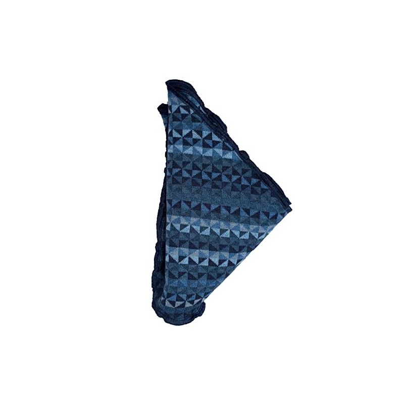 invero, Lorena Merino Triangular Scarf 100% Wool, jeans colour, L