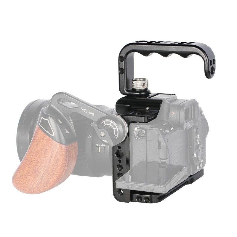 NICEYRIG Camera Cage, Compatible with Sony A7MIV, A7IV, ILCE-7S3, A7S3,