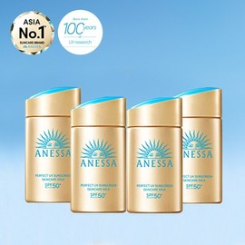 Anessa Perfect UV Sunscreen Gold Milk NA 60ml 4-Piece Set / 아넷사 퍼펙트 UV 선스크린 골드밀크 NA 60ml 4개 세트