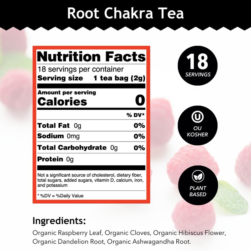 Buddha Teas - Root Chakra Tea - Organic Herbal Tea