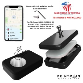 Printmain Tile Tracker 24 Car Case for Vehicles Tile Pro Hidden Magnetic Case USA Made