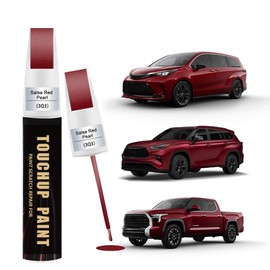 Rojo oscuro (3Q3) - Bolígrafo de retoque de pintura de coche para Toyota, 2 en 1 color preciso para retocar arañazos del coche, para reparación de ras
