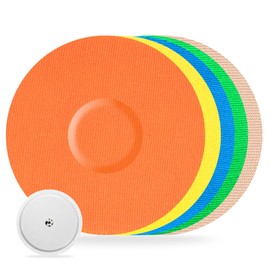 20Pack Libre Sensor Covers Waterproof Patches for Freestyle Libre 1/2/3-Flexible CGM Patches Without Glue in The Center-Enlite-Guardian-Freestyle Libre 14 Day Sensor Patches,Light Colors