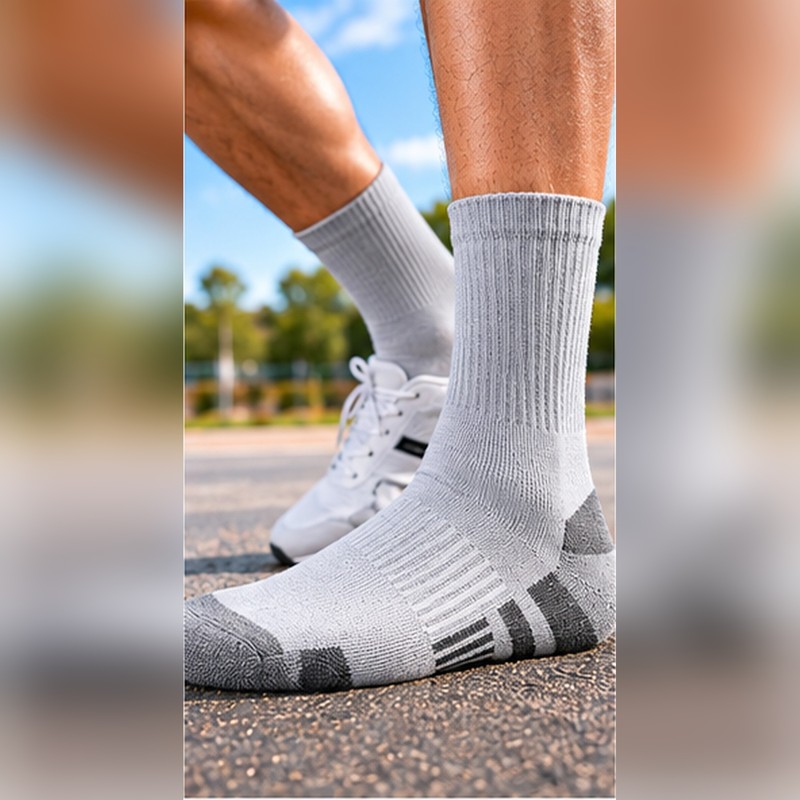Men’s Crew Socks for Gym & Outdoor Use – Soft