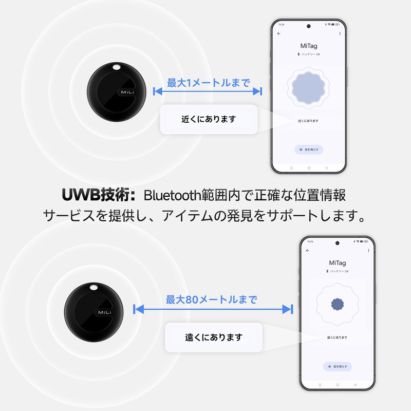 MiLi MiTag Android Smart Tag Air Tag Anti-lost Tag (Set