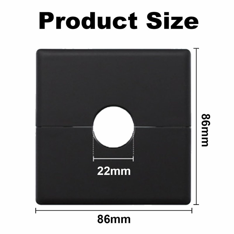 2 Pcs Plumbing Cover Plates, Square Shower Arm Flange Escutcheon