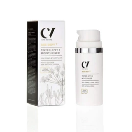Age Defy+ Tinted Protection Moisturizer SPF15 - Medium 30ml Natural & Organic Tinted Moisturizer by Cha Vøhtz Day Cream with Color Correction & SPF 15 Paraben & Ethanol Free Pet Care Free & Vegan