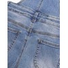 KIDSCOOL SPACE Girl Denim Overalls,Little Big Kid Washed Slim Jean