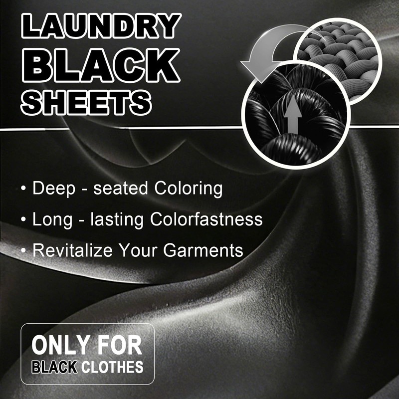 Binbata Black Darkening Sheets, Renew & Repair for Black Faded