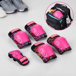 Kit Protecciones Adulto Rodilleras Coderas Muñequeras Iciqlo Rosa