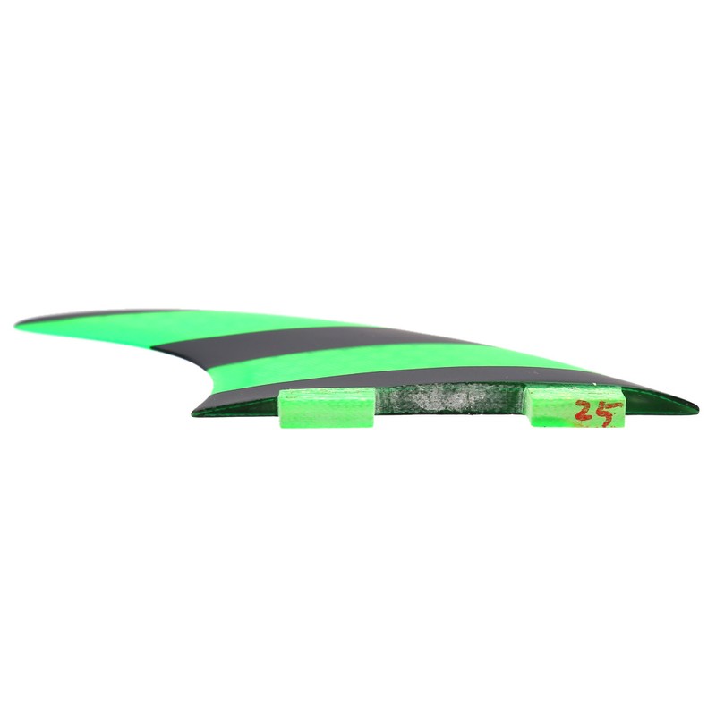 Green Black FCS G5 Surf Fins Surfboard Fiberglass Comb Tri
