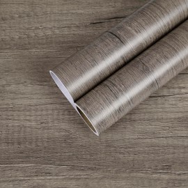 CHIHUT Light Brown Wood Contact Paper Peel and Stick Thicken Realistic Wood Grain Wallpaper for Countertops Waterproof Self Adhesive Wooden Look Wall Paper for Kitchen Cabinets 12"x100" Vinyl Wrap