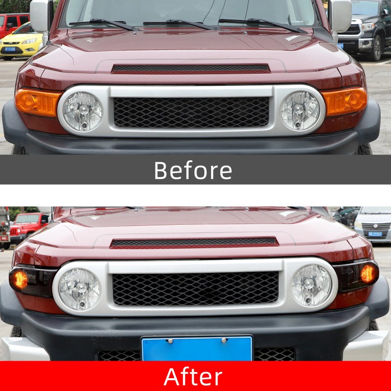 e-power-auto-Trim Smoked Black Front Signal Light Lamp Cover Trim For