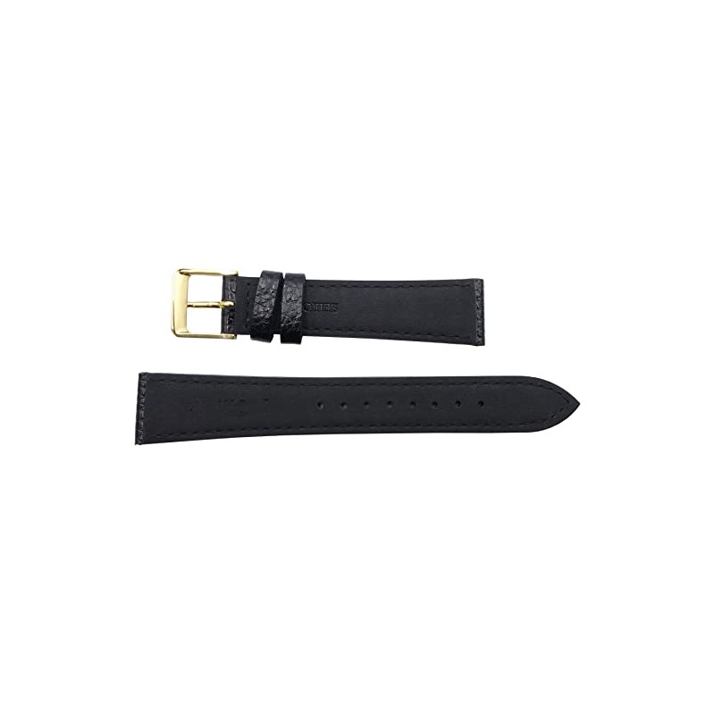 Seiko DXG7 Watch Band, 0.7 inches (19 mm), Shrink Leather,
