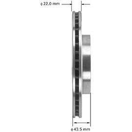 Bendix Bendix Premium PRT5273 Front Brake Rotor for Ford Focus 2004-2000