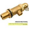 MasXirch 1/2 Inch Brass Valve with Plastic Float Water Float