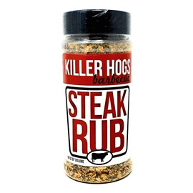 Killer Hogs Barbecue Steak Rub - Pack of 2 Bottles - 32 oz Total - 16 oz Per Bottle - Bulk Killer Hogs Steak Rub
