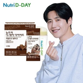 뉴트리디데이 리얼초코 다이어트쉐이크 14포 + 쉐이크컵 NutriDay Real Choco Diet Shake 14 Pouches + Shake Cup