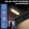 Solar Street Light Outdoor, 3 Color Temperature Waterproof 30000LM, Solar