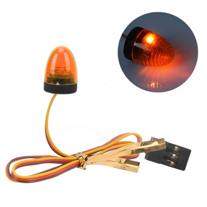 RC Car Alarming Light 5 Light Modes High Simulation Round