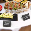 MaxGear 10 PCS 4"x3" Mini Chalkboard Signs for Food, Reusable
