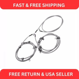 Caltric Brake Hose Line for Can-Am Maverick X3 Max RR Turbo 2020-2023 705601571 Rear