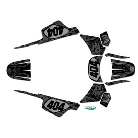 Kalair GFX Graphics Kit for Yamaha PW 50 (1980-2023) Shatter Series Smoke 09 Mil - Dirt bike Custom Racing Graphics Decals Stickers Kit, no-plastics