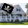 2×3 FT Pirate Flag,Medium 60×90 CM 100D Jolly Roger Outdoor