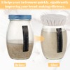Pack of 6 Sourdough Starter Glass Fabric Covers Linen Cloth