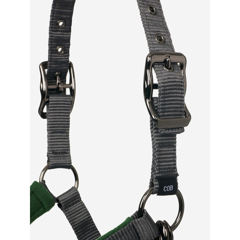 LeMieux Vogue Fleece Headcollar with Lead Rope in Hunter Green