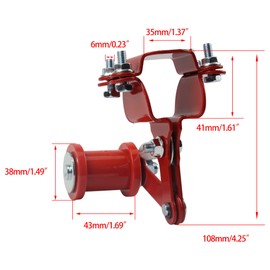 PowerMotor Universal Chain Adjuster Tensioner Guide Spring Sprocket Chain with Spare Guide Replacement for Predator 212 Pit Dirt Bike 4 Wheeler Go Kart Motorcycle Parts Red