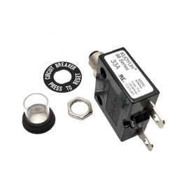 Circuit Breaker 98 Series 33A Manual Reset Thermal Overload Protector Switch Straight pin Screw pin 3A-50A Mini Circuit Breaker (Color : 40a, Size : with Cap)
