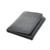 Mens Real Leather Tri-fold RFID Protected Slim Wallet Banknotes Credit