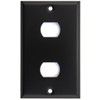 Matte Black Single 1 Gang Two 2 Despard Switch Plate