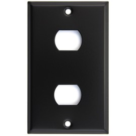 Matte Black Single 1 Gang Two 2 Despard Switch Plate