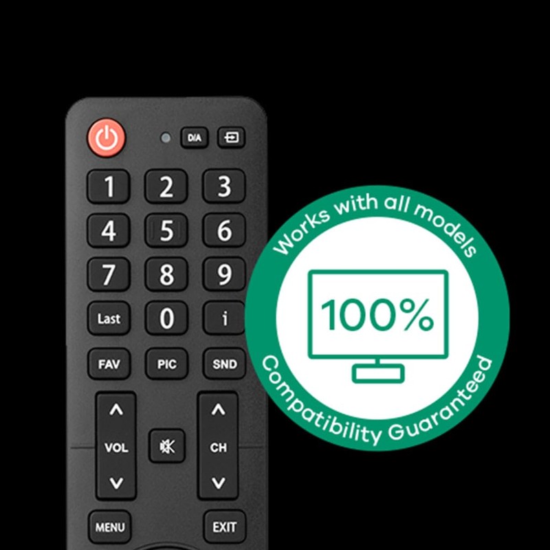 One For All Hisense TV Replacement remote URC1916 – Works