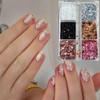 CHENLONB Nail Hologram Nail Sequins 2 Case, Ultra Thin, Sparkly