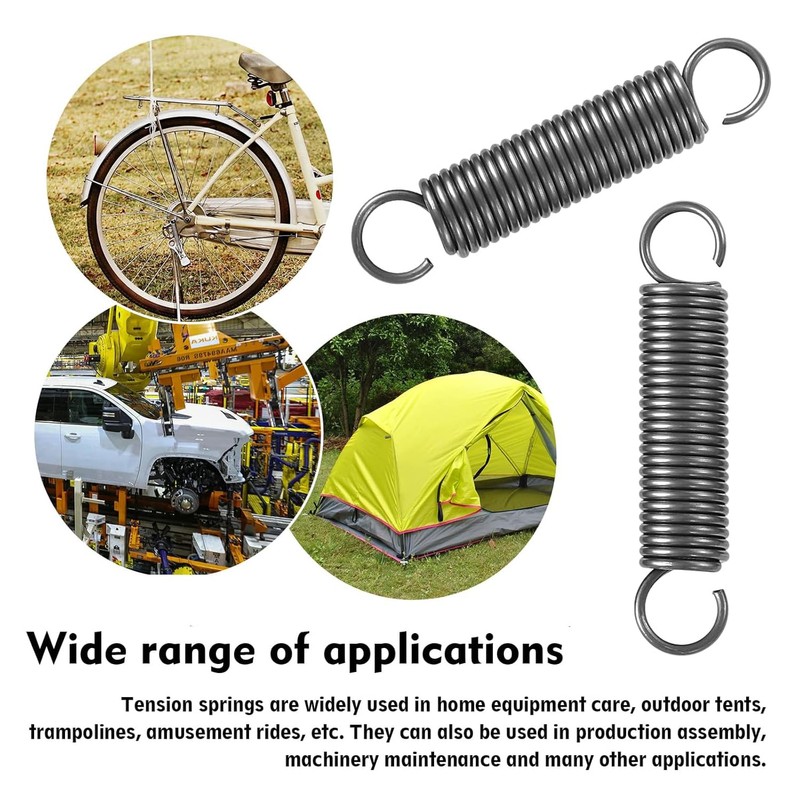 TOP-VIGOR 5Pcs Extension Compressed Spring, 1.5mm Wire Dia, 12mm OD,