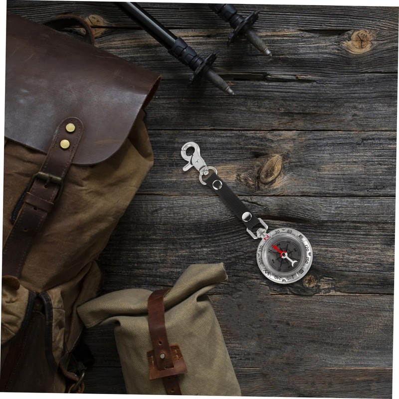 GRIRIW Reliable Keychain Compass with Easy to Read Dial Durable