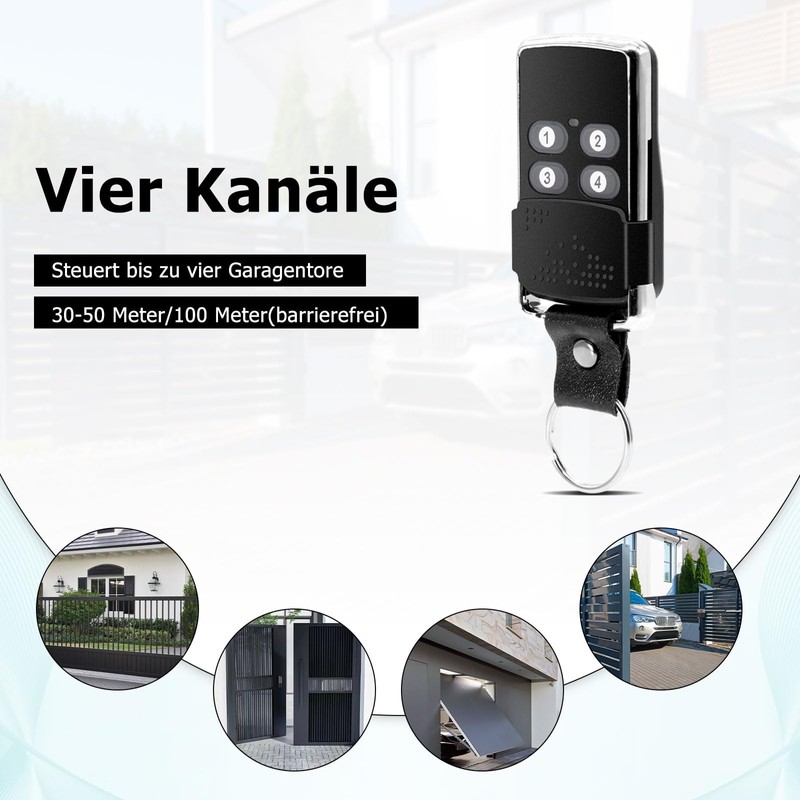 433.92 MHz Garage Door Opener Handheld Transmitter, Garage Door Remote