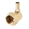 sourcing map Brass Hose Barb Fitting Elbow, 8mm Barbed x