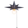 VILUXY Flush Mount Ceiling Light, Black Star Light Fixtures Ceiling