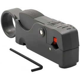Greluma 1 Piece Rotary Coaxial Cable Stripping Tool Coaxial Cable Stripping Tool for RG6, RG59/62 and RG58