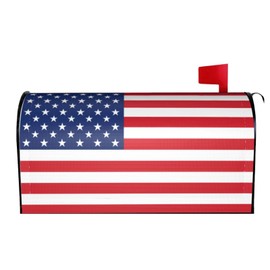 Perinsto American Flag Mailbox Covers Magnetic Waterproof Patriotic Mail Cover Letter Post Box Wraps for Home Garden Yard Decor, 25.5x21 in