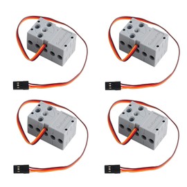 4 Geekservo Servo 360° KG gradation servers, programmable dual output shaft server (bit compatible), DIY technology construction brick