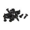 20 Pack Sawtooth Picture Frame Hanger 45mm Black + Screws