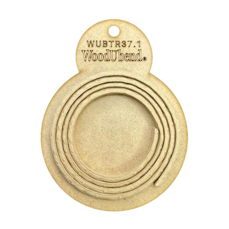 WoodUBend Pack of Two Trims TR37.1 100x0.7cm Heat Bendable &
