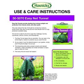 Tierra Garden 50-5070 Etun060101 Easy Net Tunnel, Standard, Green