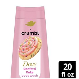 Dove - Combo hidratante de confeti para pastel, lavado corporal y exfoliante, 20 onzas de lavado + 15 onzas, edición limitada, sin parabenos ni sulfat
